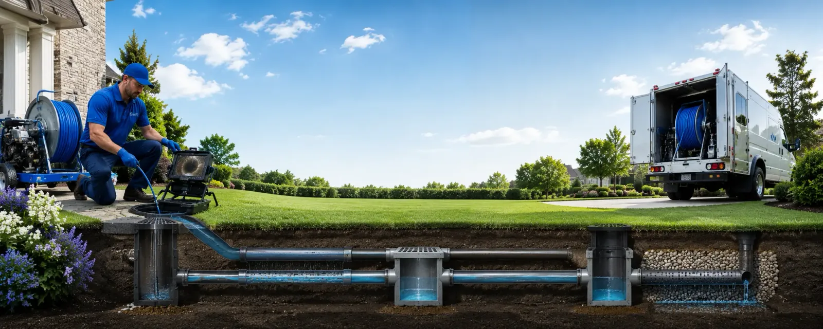Outdoor drain cleaning information for Sumava Resorts, IN